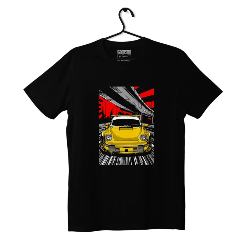 Schwarzes T-shirt Porsche 911 Turbo Ruf CTR