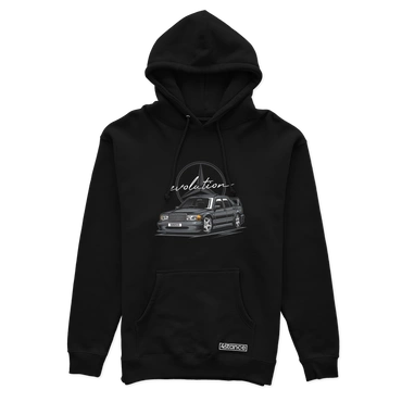 Czarna bluza z kapturem MERCEDES 190E