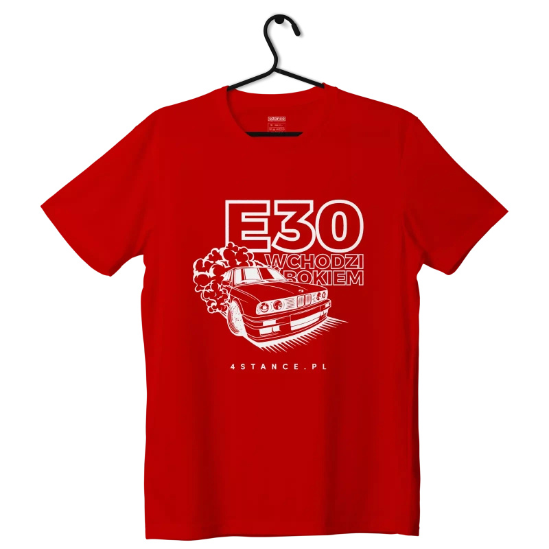 T-shirt BMW E30 T-shirt Enters sideways red