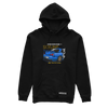 Black hooded sweatshirt NISSAN R34