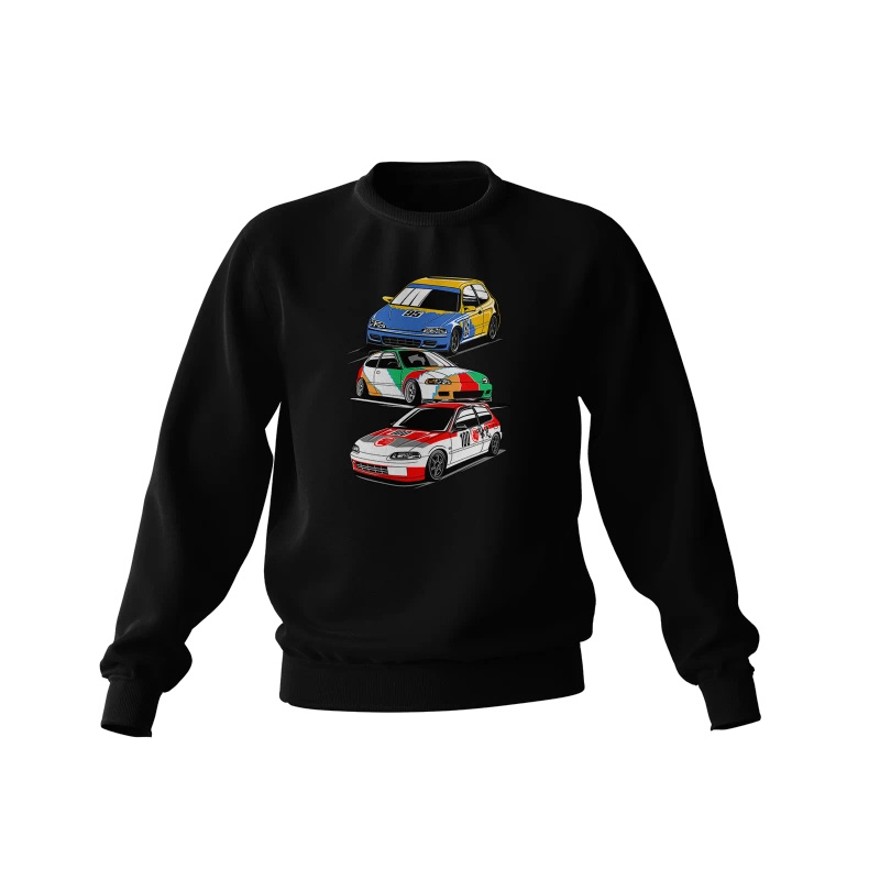 Schwarzes Honda Civic EG6 Legend Sweatshirt