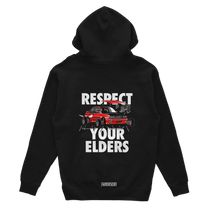 Czarna bluza z kapturem BMW E30 RESPECT YOUR ELDERS