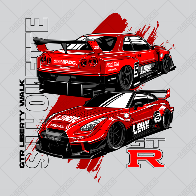 Hrnček pre fanúšika Nissan Skyline R35 Silhouette GTR JDM