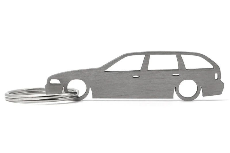 BMW E36 touring stainless steel key ring