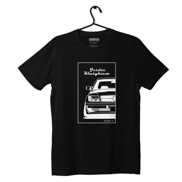 Czarny T-shirt MERCEDES W126 Jeżdżę klasykiem