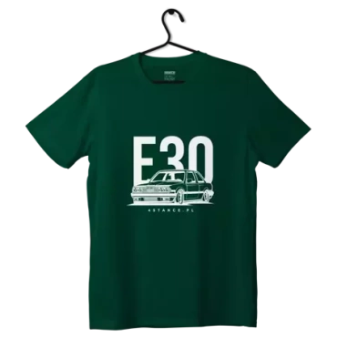 T-shirt koszulka BMW E30 Classic Butelkowa zieleń