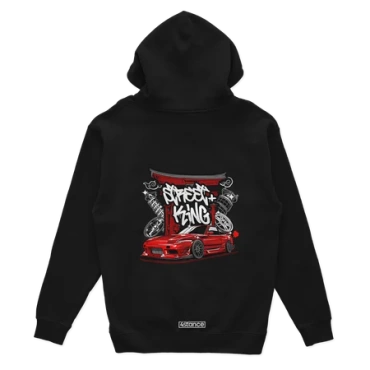 Czarna bluza z kapturem Nissan 180SX Street King