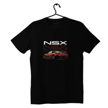 Czarny T-shirt koszulka Honda NSX