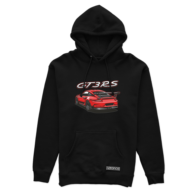 Černá mikina s kapucí PORSCHE 911 GT3 RS