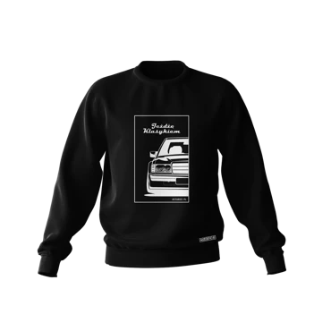 Black MERCEDES W201 sweatshirt I drive a classic