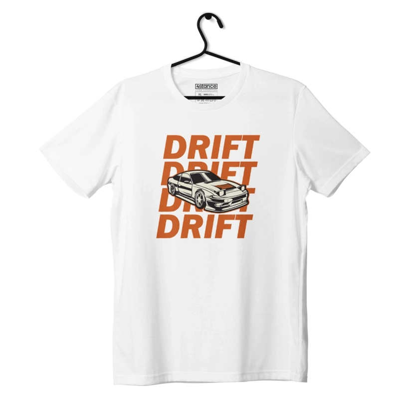 Bílé tričko NISSAN S13 DRIFT