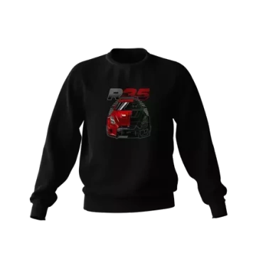 Czarna bluza Nissan Skyline GT-R R35 Liberty Walk
