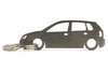 Kľúčenka z nehrdzavejúcej ocele VW Volkswagen Polo 9N 5d