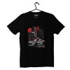 Schwarzes T-Shirt Nissan Skyline GT-R R34 Nismo HKS