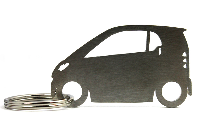 Smart Fortwo MK1 stainless steel key ring