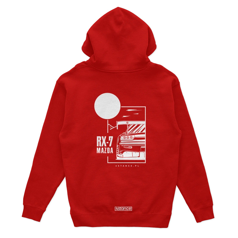 Mazda RX-7 roter Kapuzenpullover