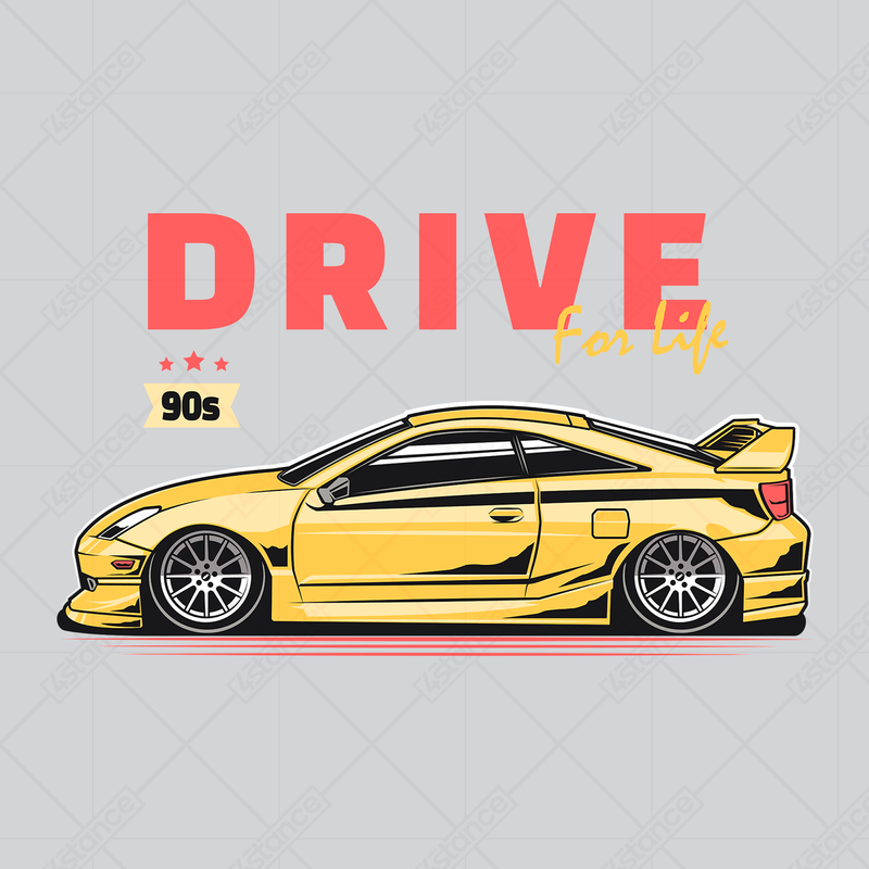 Mug for a Toyota Celica VII JDM fan Drive for life