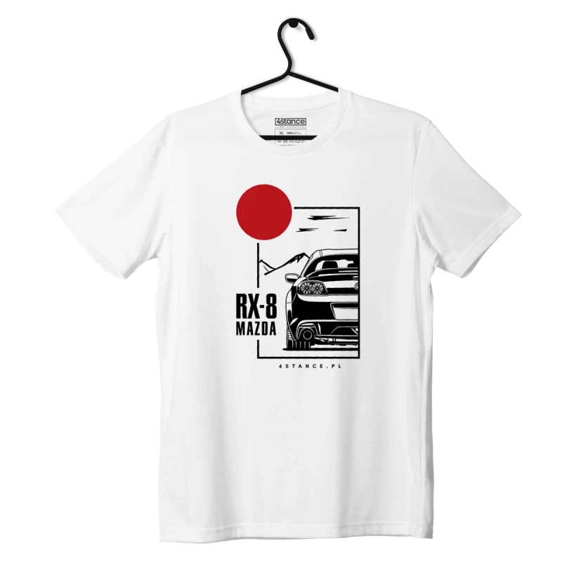 Weißes T-Shirt MAZDA RX-8 JDM