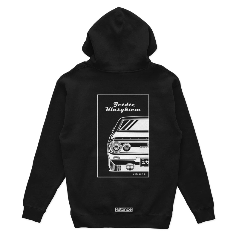 Schwarzes Känguru NISSAN GTR110 Ich fahre einen Klassiker