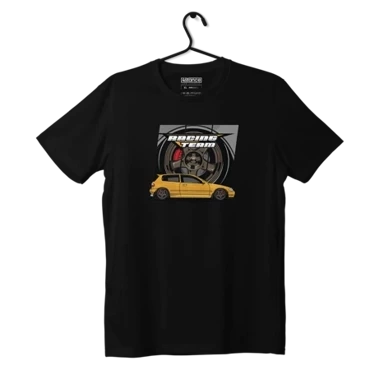 Black T-shirt HONDA CIVIC V RACING TEAM