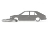 Stainless steel key ring FSO Polonez Borewicz