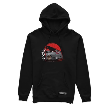 Čierna mikina NISSAN SKYLINE R34 GODZILLA