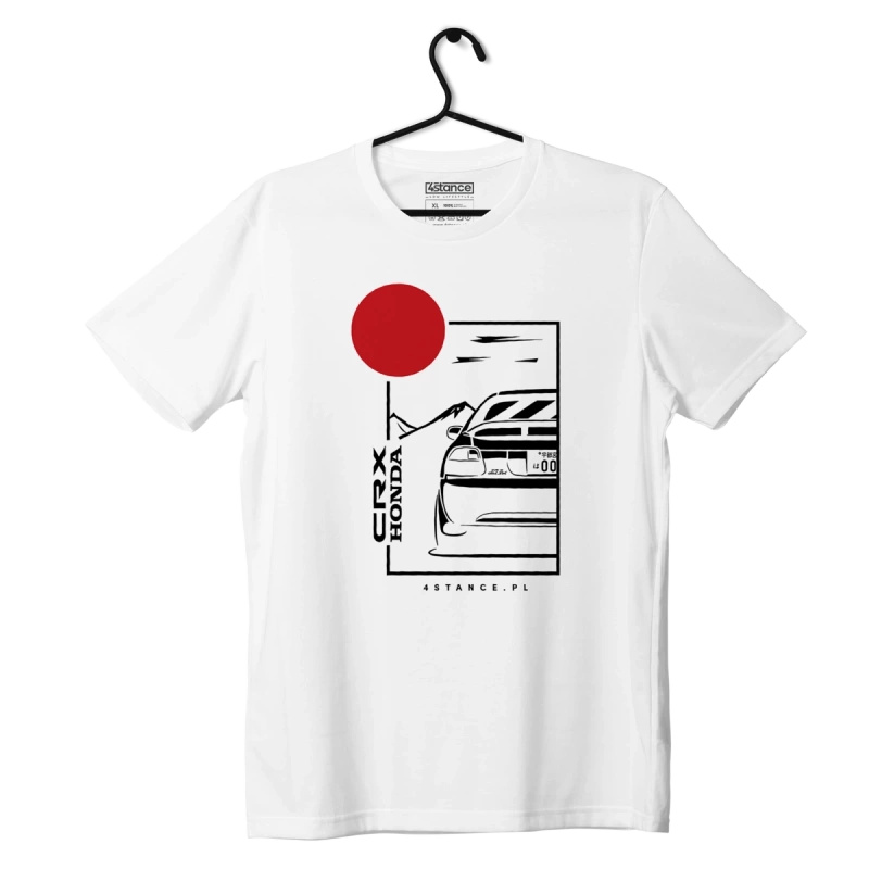 Weißes T-Shirt HONDA CRX DEL SOL JDM