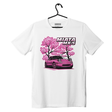 Weißes T-Shirt MAZDA MIATA SAKURA