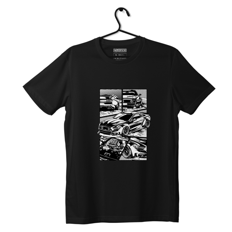 Black T-shirt FORD Mustang 