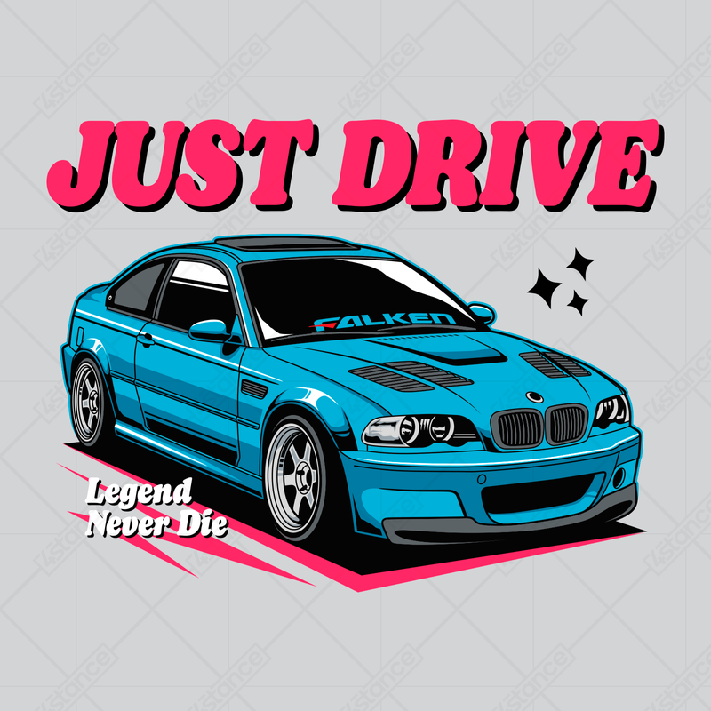 BMW E46 Fan Mug Just Drive