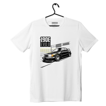 Biele tričko Mercedes W201 E190 AMG EVOII 