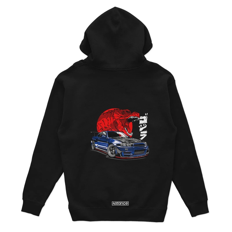 Nissan Skyline GT-R R34 Godzilla hoodie