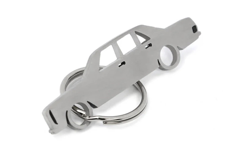 Mercedes-Benz E W115 stainless steel key ring