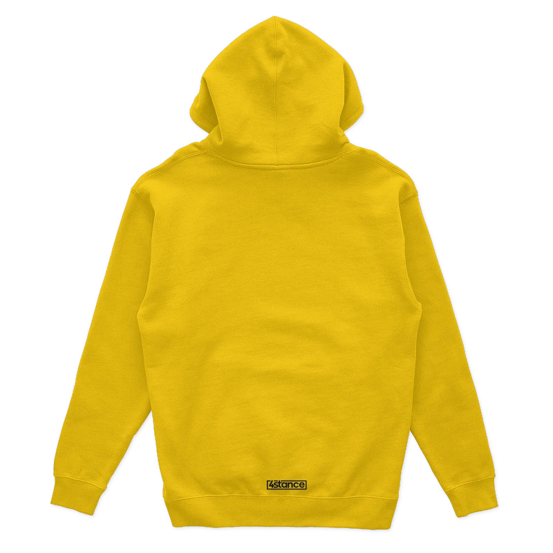 BMW E36 yellow front hoodie