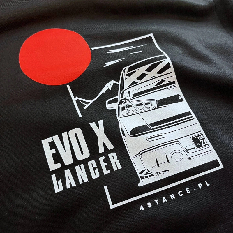 Mitsubishi Lancer Evo X Sweatshirt schwarz