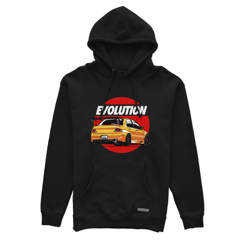 Czarna bluza z kapturem Mitsubishi Lancer EVO IX