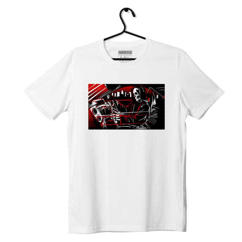 White T-shirt RACER REAPER T-shirt