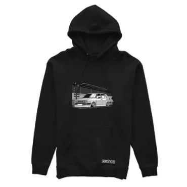 Czarna bluza z kapturem VW Golf mk2