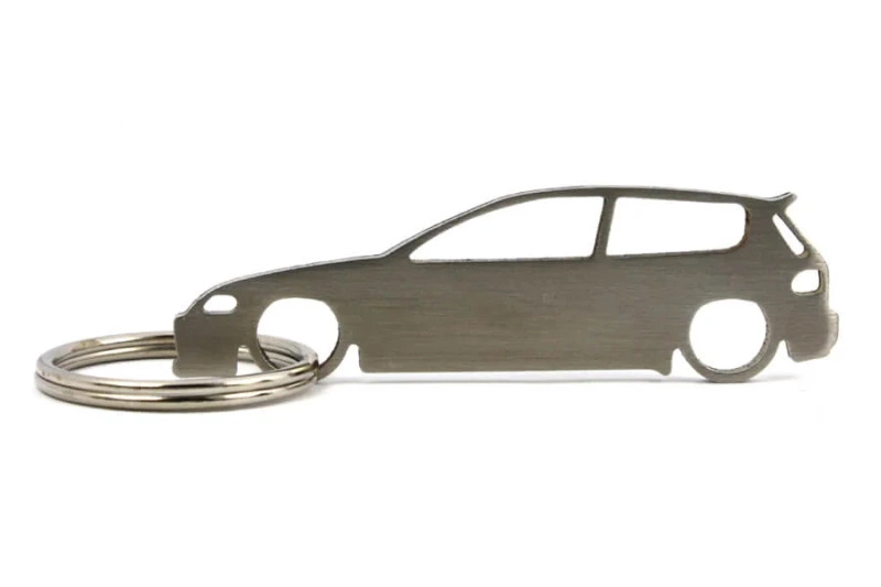 Honda Civic 5gen stainless steel key ring
