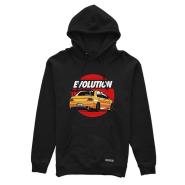 Czarna bluza z kapturem Mitsubishi Lancer EVO IX