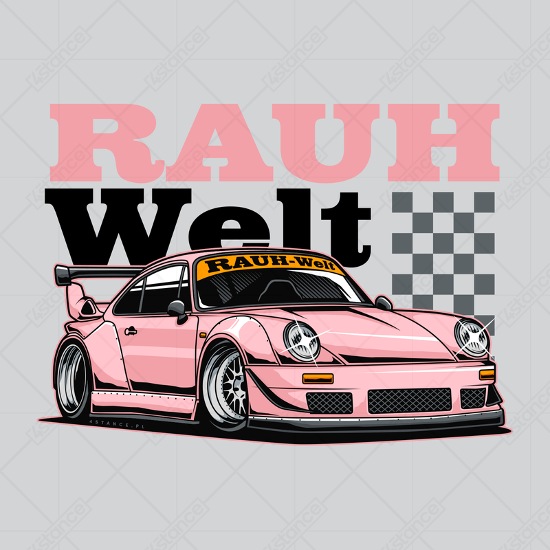 Becher für einen Fan des Porsche 911 RWB Pink RauhWelt