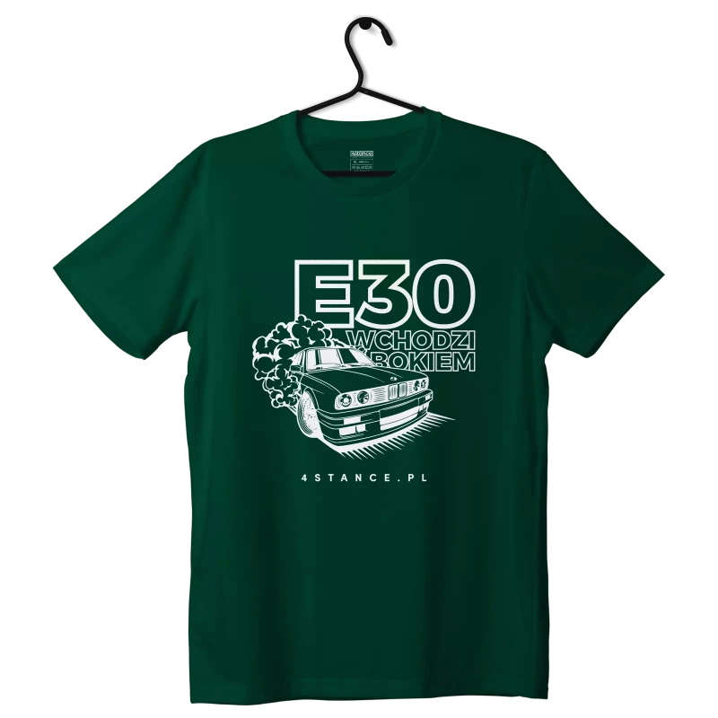 T-shirt BMW E30 T-shirt Enters sideways green