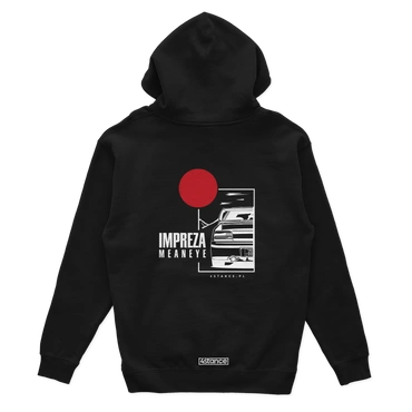 Black SUBARU IMPREZA MEANEYE hoodie