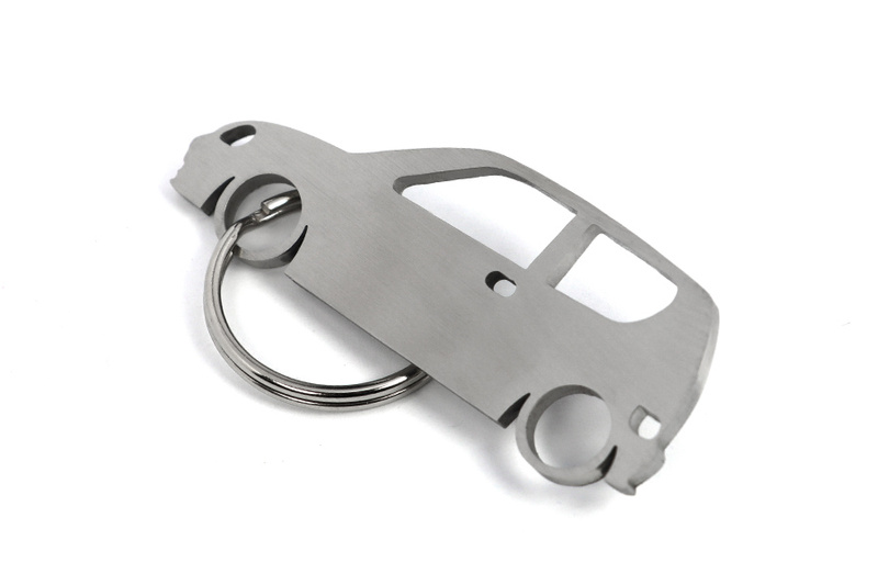 Fiat Seicento Schlüsselanhänger aus Edelstahl