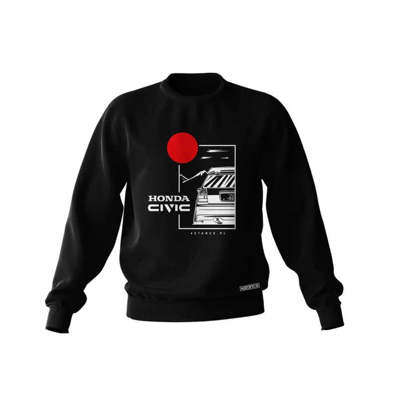 Schwarzes HONDA CIVIC V JDM Sweatshirt