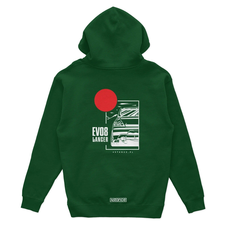 Mitsubishi Lancer Evo 8 hoodie green