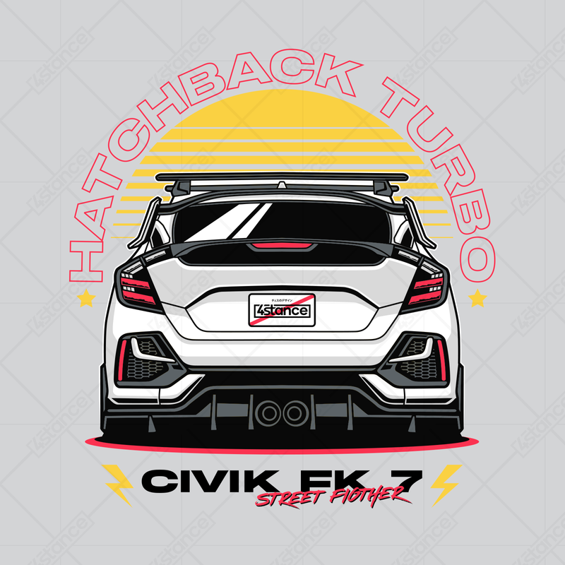 Černá mikina HONDA CIVIC FK7