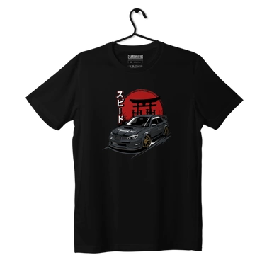 Czarny T-shirt koszulka SUBARU IMPREZA HAWKEYE
