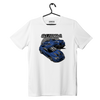 White T-shirt T-shirt Toyota Supra mk4 Blue