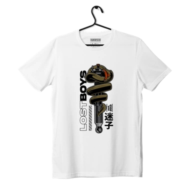White T-shirt by SNAKE COILOVER